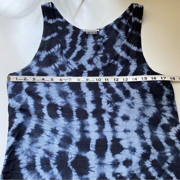 Closed Brand Silk Tie Dye Top blue blouse size Small - Picture 5 of 9